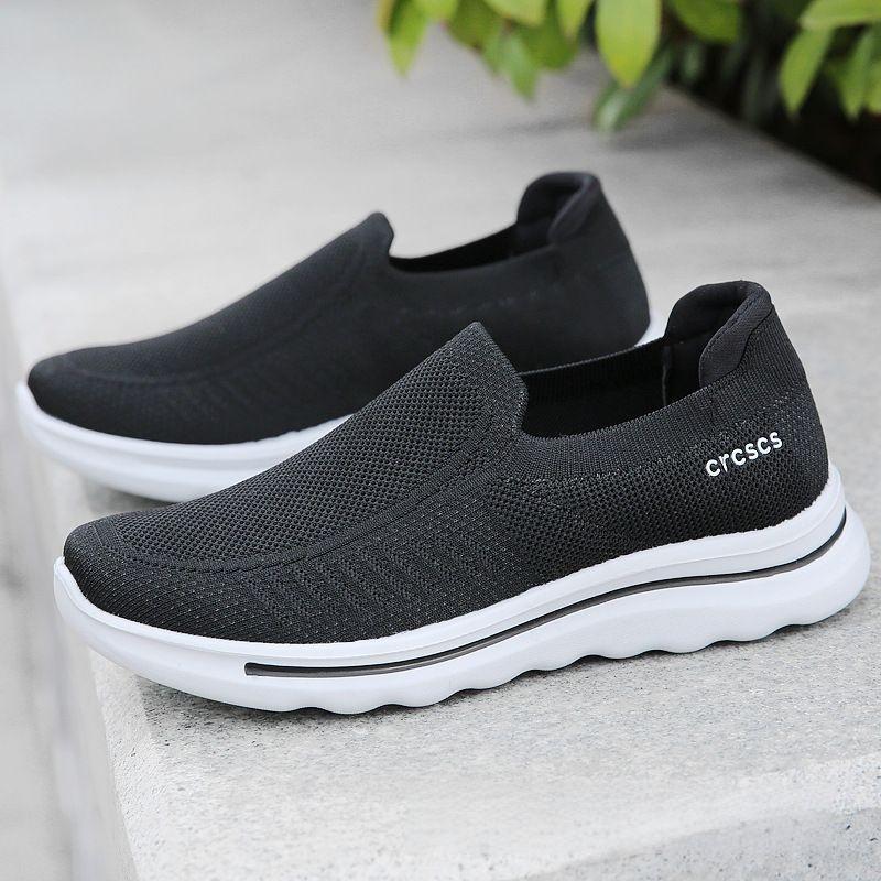Middle-aged dad shoes casual breathable spring non-slip soft bottom lazy one pedal walking shoes